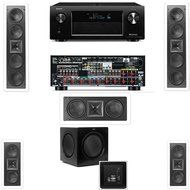 Klipsch KL-6504-THX(2 Speaker) In-Wall 5.1-SW-310 Denon AVR-X4000 IN-Command 7.2- White