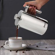 Decen Double Wall Stainless Steel French Press Coffee & Tea Maker, 8 Cups Coffee Press Pot, 1 Liter N6