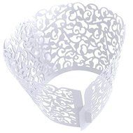 New 100pcs White Filigree Vine Cupcake Wrappers Wraps Cases Wedding Birthday