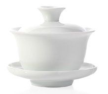 Kungfu Tea Jingdezhen Exquisite Snow White Gaiwan for the Kungfu Tea Cup N4