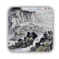 Generic Beautiful Mdf Material Have With Asian Chinese Painting 1 Cup Coaster N8