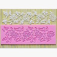 Y&amp;XL&amp;H Lace Fondant Cake Chocolate Resin Clay Candy Silicone Mold Mat, L16.7cmW6.2cmH0.4cm(Color Random)