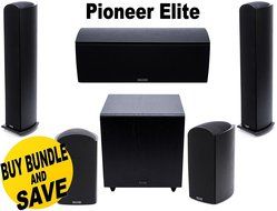 Pioneer Elite SP-EFS73 Dolby Atmos-enabled Andrew Jones Floorstanding Speakers (Pair) + Pioneer Elite SP-EC73...