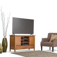 Simpli Home Warm Shaker TV Media Stand for TVs up to 52&quot;, Honey Brown N7