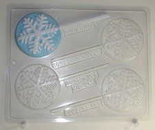 Snowflake Lollipops - Chocolate Candy Mold - C161