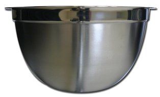 Ai-De-Chef K0801-05 8 Quart Satin Stainless Steel Mixing Bowl N2