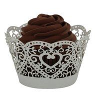 DZT1968 25PCS Filigree Little Vine Lace Wrapper Cut Cupcake Wrapper Liner Baking Cup Muffin Case Trays Wedding...