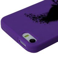 iPhone SE Case,iPhone 5S Case,iPhone 5 Case - Cute Black Feather Love Hearts Series Shockproof Flexible Soft TPU... N5