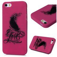 iPhone SE Case,iPhone 5S Case,iPhone 5 Case - Cute Black Feather Love Hearts Series Shockproof Flexible Soft TPU... N6