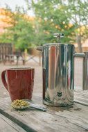 Premium Stainless Steel French Press With Lustrous Shine Polish - El Gato Malo Coffee & Tea Maker - 34oz / 1L N4