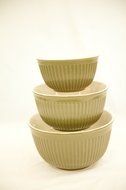Simsbury Olive Mixing Bowls, 3 PCS Set N2