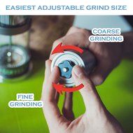 Warmly Homy Stainless Steel Manual Coffee Grinder with EBook N7