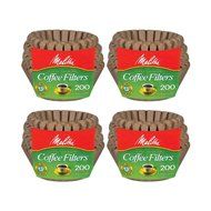 Melitta 8-12 Cup Basket Filter Paper (Natural Brown, 200 Count) N3