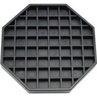 Great credentials GC-DT-6 Coffee Countertop Octagon Drip Tray - 6&quot; - Black