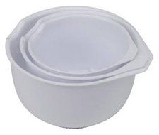 Bradshaw International 11620 Plastic Mixing Bowl Set, 3-Piece - Quantity 12
