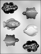 CK Products Fish, Frogs, and Turtles Chocolate Mold