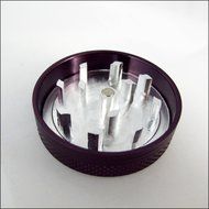 Sharp Stone Official Authentic Small 4 Piece Grinder Hard Top 1.5 Inches Purple + Free Performance Technology... N5