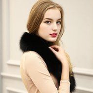 Scarf,Morecome Women Hasp Faux Fur Scarf Fur Scarves Fur Velvet Scarf (A) N8