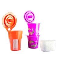 Chez Caf&eacute; Premium Reusable K-Carafe &amp; K-Cup Coffee Filter Pod Combo for Keurig 2.0, K200, K 300, K 400 &amp; K500... N4
