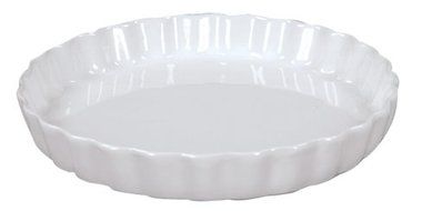 Fox Run 9.5-Inch Quiche Dish, White
