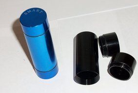 Smart Crusher&reg; Seven Piece Premium CNC Anodized Titanium Pollen Press with 4 Thermoplastic Dowels N3