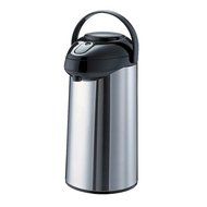 Service Ideas GLAP300 SteelVac Premium Airpot, Glass Lined with Pump Lid, 3.0 Liter (101.4 oz.), Brushed Stainless...