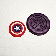 Silicone Mold Captain America Shield Avengers Superheroes (28mm) Fondant Jewelry