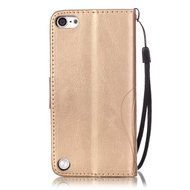 iPod touch 6 Case,iPod touch 5 Case,PHEZEN Beauty Luxury Bling Rhinestone Diamond Embossed Flower Butterfly PU... N19