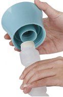 850ml Glass Cooling Ice/Fruit Tube Pitcher / Drip-Free Carafe with Automatic Flip-Top Lid / Non-Diluting Cooling... N4
