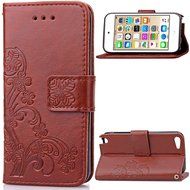 iPod touch 6 Case,iPod touch 5 Case,PHEZEN Beauty Luxury Bling Rhinestone Diamond Embossed Flower Butterfly PU... N24