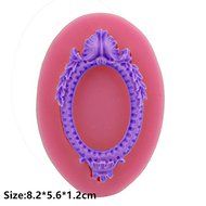 Mirror Frame Silicone Cake Mould Fondant Sugar Craft Chocolate Decorating Tool