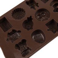 15 Cavity Cute Animal Silicone Chocolate Candy Ice Jelly Soap Molds Moulds Handmade DIY Mold Bear