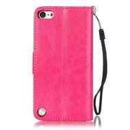 iPod touch 6 Case,iPod touch 5 Case,PHEZEN Beauty Luxury Bling Rhinestone Diamond Embossed Flower Butterfly PU... N29