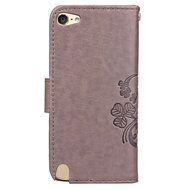 iPod touch 6 Case,iPod touch 5 Case,PHEZEN Beauty Luxury Bling Rhinestone Diamond Embossed Flower Butterfly PU... N31