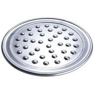 American Metalcraft HATP9N 9" Heavy Weight Aluminum Wide Rim Pizza Pan with Nibs