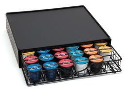 Lipper International 8662 Coffee Pod Storage Drawer with Stand, Black