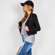 Jacket,Morecome Womens Winter Slim Biker Motorcycle Leather Jacket Zipper Coat N16