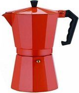 Aluminum 3 Cup Espresso Maker Designer Red