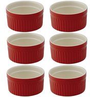 Mrs. Anderson's Baking Ceramic 2-Ounce Ramekin, Set of 6, Rose Red N3