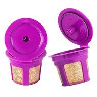 Brewneo - 2 Reusable K Cup Coffee Filters for Keurig 2.0 - K200, K300, K400, K500 Series and 1.0 Brewers - 24k... N8
