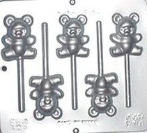 Teddy Bear Lollipop Chocolate Candy Mold Baby Shower 606