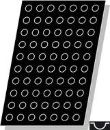 Flexipan Hemisphere 0.34 Oz, 29mm Dia x 18mm Deep (1-3/16&quot; Dia x 11/16&quot; Deep), 70 Cavities
