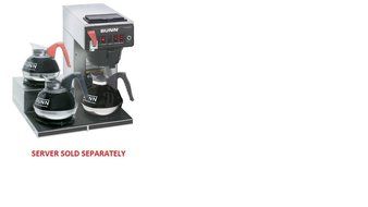 BUNN 12950 3 Warmers 12 Cup Automatic Commercial Coffee Brewer, Black/Stainless Steel