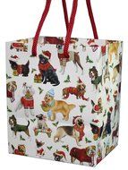 Boston International 6 Count Luv2Pak Gift Bags, Medium, Christmas Dogs