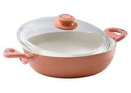 Essenso Ecotouch Lazio Enamel-Coated Low Dutch Oven with Nonstick Ceramic Interior, PTFE / PFOA Free, 3 Quart,... N2