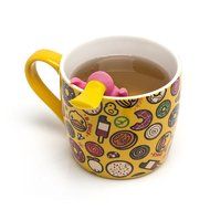 Tea Infuser Gift Set for Loose Leaf Tea, Cute Platypus Tea Strainer Couple in Lovely Gift Box, Set of 2, Grey... N4