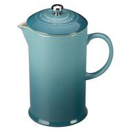 Le Creuset Stoneware 27-Ounce French Press, Caribbean