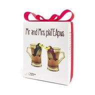 Tea Infuser Gift Set for Loose Leaf Tea, Cute Platypus Tea Strainer Couple in Lovely Gift Box, Set of 2, Grey... N5