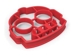 Fred &amp; Friends FUNNY SIDE UP, Skull Egg Mold N10