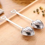 Guardians Tea Filter Long Grip Stainless Steel Mesh Heart Shaped Tea Strainer Spoon, Set of 10 Tea Infuser Spoon N2